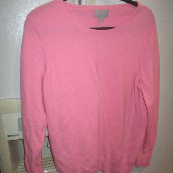 PURE Collection 100% Cashmere Pink Crew Neck long sleeve pink 18 xl - Picture 1 of 2